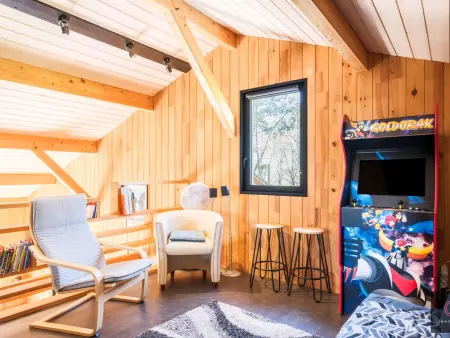 Chalet bois avec jacuzzi et terrain de pétanque à Gastes : photo 12