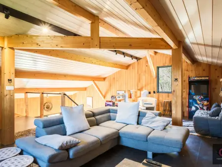 Chalet bois avec jacuzzi et terrain de pétanque à Gastes : photo 15