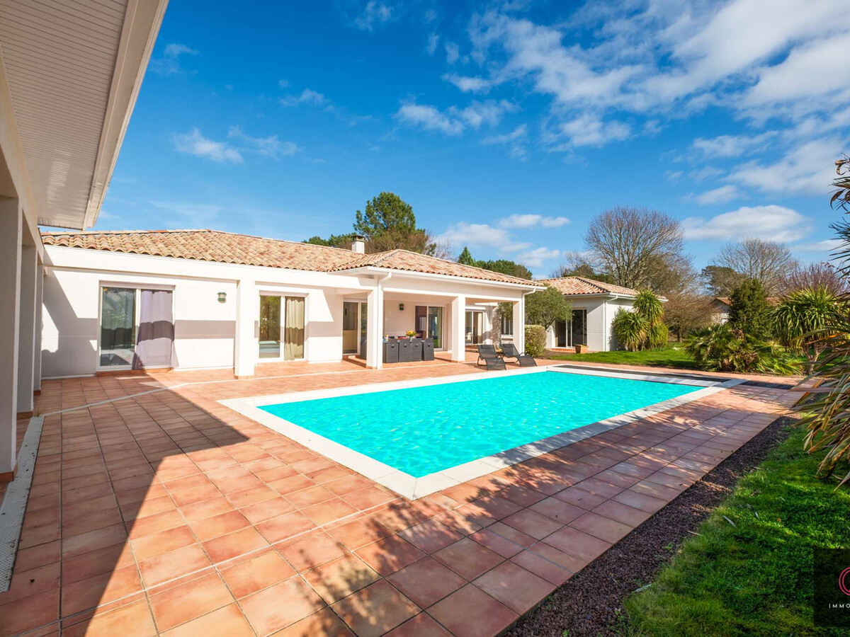 Villa contemporaine 8 pers. avec piscine à Sanguinet - Photo 1
