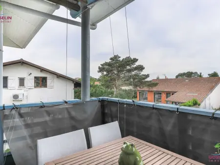Appartement T3 centre-ville Biscarrosse avec terrasse : photo 12