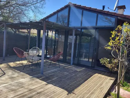 Chalet bois 9 pers. avec spa à Biscarrosse : photo 14