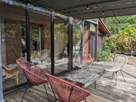 Chalet bois 9 pers. avec spa à Biscarrosse : photo 21