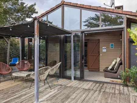 Chalet bois 9 pers. avec spa à Biscarrosse : photo 22