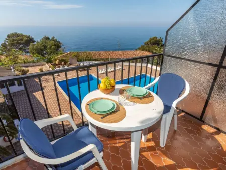 Studio 24 m² vue mer à Tossa de Mar, balcon : photo 2