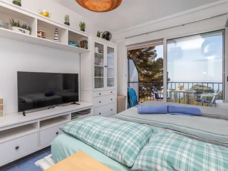 Studio 24 m² vue mer à Tossa de Mar, balcon : photo 5