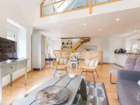 Duplex 2 pers. avec mezzanine vue havre à Portbail : photo 11