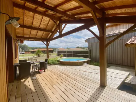 Maison avec animaux, terrasse - 6 pers., Villa 6 personnes à Vielle Saint Girons - Photo 16
