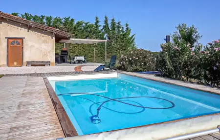 Maison de pierre avec piscine à Simorre : photo 2