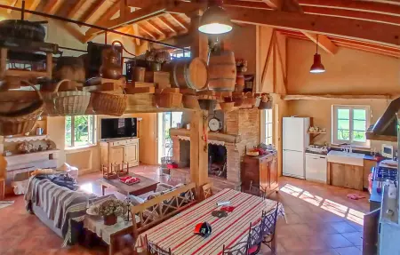 Maison de pierre avec piscine à Simorre : photo 5