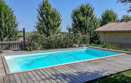 Maison de pierre avec piscine à Simorre : photo 8