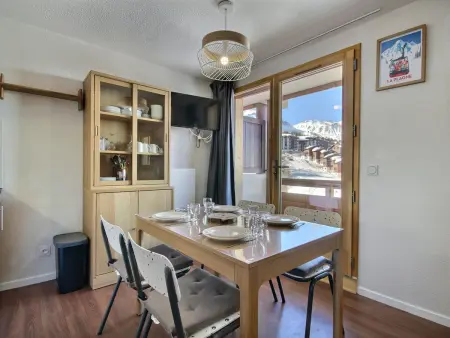 Appartement 2 pièces + cabine, balcon vue pistes - Plagne Soleil : photo 2