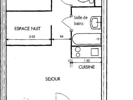 Appartement 2 pièces + cabine, balcon vue pistes - Plagne Soleil : photo 11