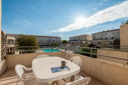 Appartement 4 personnes au Grau-du-Roi, vue piscine : photo 2