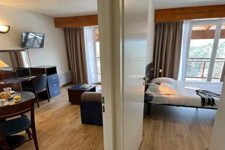 Location appartement à BOLQUERE, Appartement alpin avec vue sur la terrasse