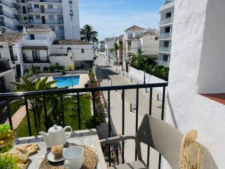 Location appartement à Nerja, Appartement élégant avec clim, balcon jardin - 2 pers.