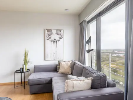 Appartement avec terrasse et vue, Middelkerke, lit double : photo 4