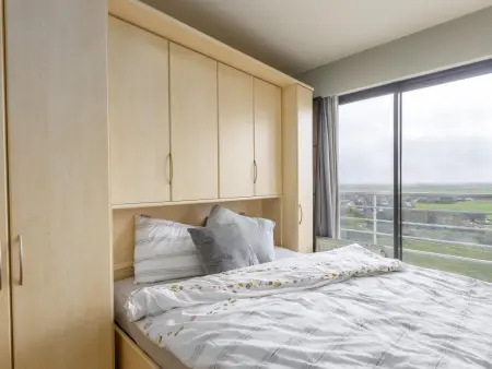 Appartement avec terrasse et vue, Middelkerke, lit double : photo 11