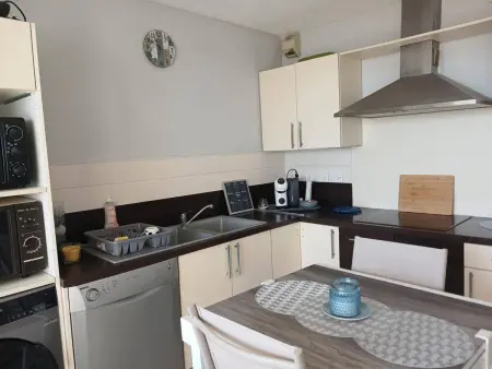 Appartement face mer avec terrasse, clim et parking : photo 3