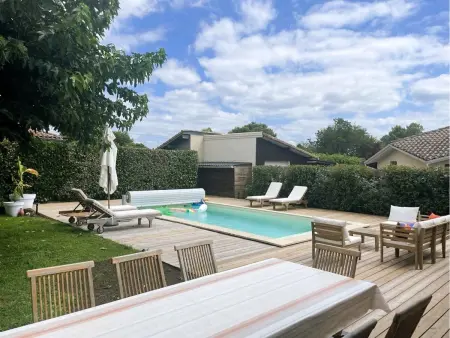Location villa à Linxe, Villa avec piscine sécurisée - 8/9 pers.