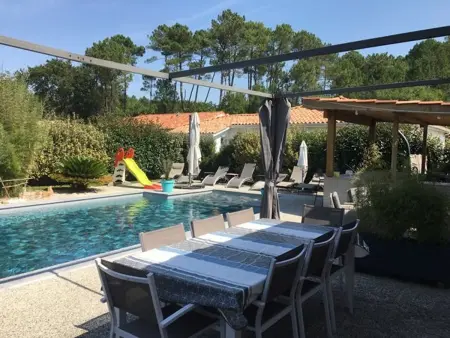 Villa avec piscine et animaux permis - 10 pers., Villa 10 personnes à Vielle Saint Girons - Photo 19