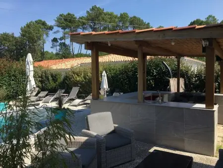 Villa avec piscine et animaux permis - 10 pers., Villa 10 personnes à Vielle Saint Girons - Photo 21