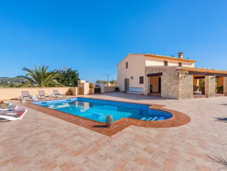 Location villa à Benissa, Villa rustique à Benissa pour 8 pers avec piscine privée, jardin, BBQ et parking, proche de Calpe
