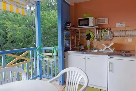Studio avec vue mer et balcon privé à Sainte-Anne, Martinique : photo 9