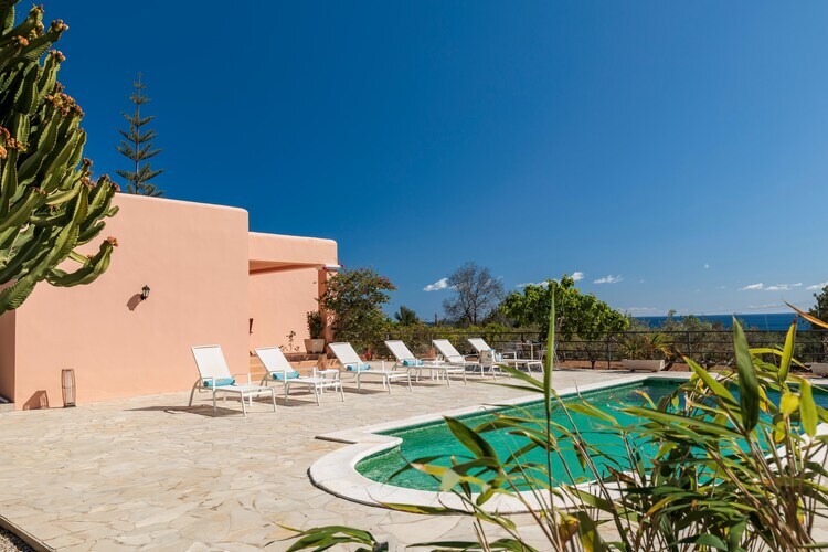 Villa Miquela à Sant Carles : piscine et vue mer - Photo 10
