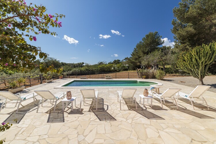 Villa Miquela à Sant Carles : piscine et vue mer - Photo 12