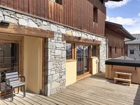 Appartement alpin 9 pers., terrasse jacuzzi vue Mont Pourri : photo 10