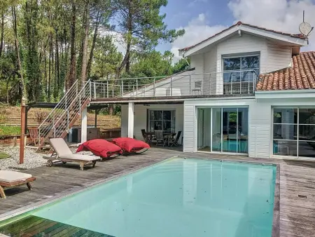 Location villa à Moliets et Maa, Villa avec piscine chauffée - 10 pers.