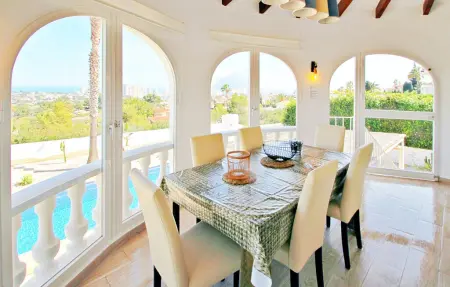 Villa 10 pers. Calpe : piscine toboggan & vue Penon Ifach : photo 6
