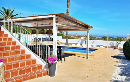 Villa 10 pers. Calpe : piscine toboggan & vue Penon Ifach : photo 11