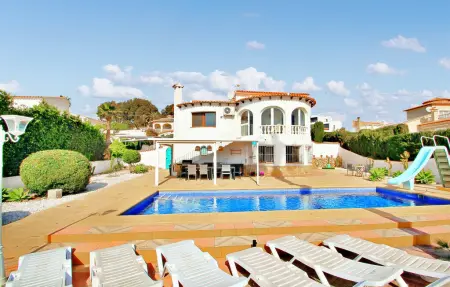 Villa 10 pers. Calpe : piscine toboggan & vue Penon Ifach : photo 13