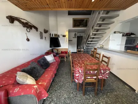 Duplex 8 pers. centre Les Angles, balcon sud-est : photo 1
