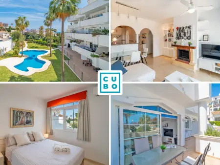 Location appartement à Mijas Costa, Appartement vue mer, parking - 3 pers.