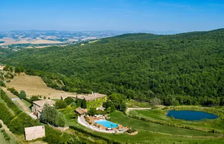 Appartement avec terrasse et piscine partagée à Murlo, Toscane : photo 14