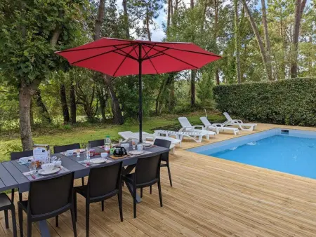 Villa californienne 3★ piscine chauffée - Moliets-et-Maa : photo 14