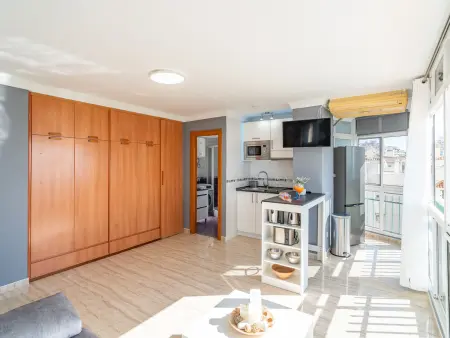 Studio vue mer première ligne de plage à Benalmádena : photo 8