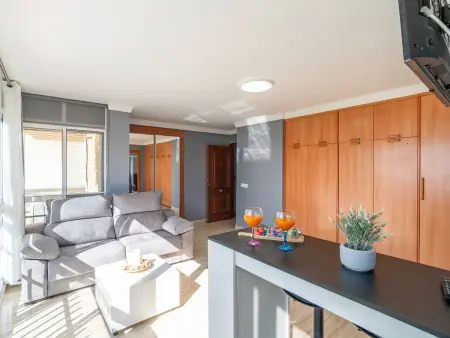 Studio vue mer première ligne de plage à Benalmádena : photo 9
