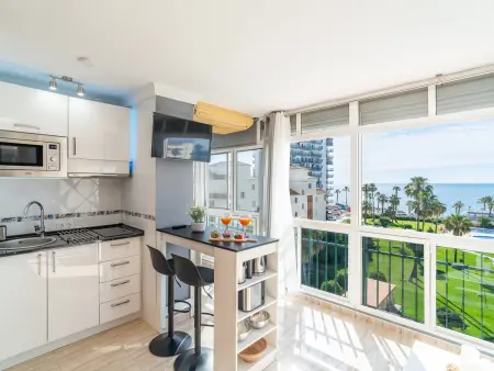Studio vue mer première ligne de plage à Benalmádena : photo 13