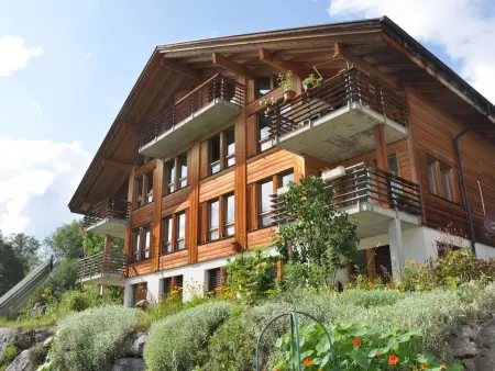 Location appartement à Hasliberg, HasliRent, Schrotenweidli, (Hasliberg Hohfluh). 5.5 Zimmer Wohnung auf zwei Eta