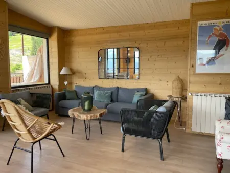 Location appartement à Pra Loup, Appartement vue montagne, idéal Pra-Loup - 8 pers.