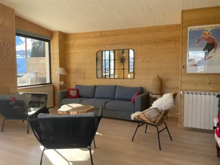 Appartement 75 m² vue pistes, terrasse 80 m² sud - Pra-Loup : photo 8