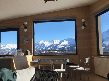 Appartement 75 m² vue pistes, terrasse 80 m² sud - Pra-Loup : photo 10