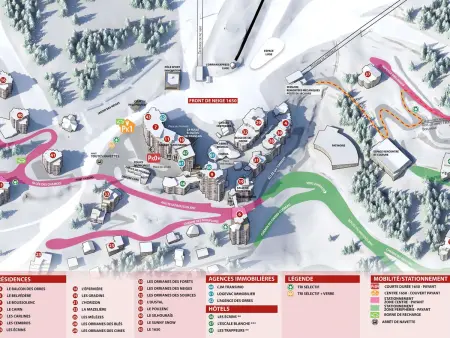Studio station Les Orres, skis aux pieds, vue vallée : photo 10