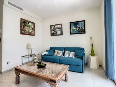 Appartement 1 chambre Croisette Cannes, terrasse 20 m² : photo 5