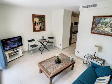 Appartement 1 chambre Croisette Cannes, terrasse 20 m² : photo 7