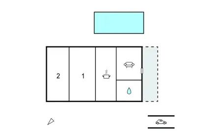 Maison 2 chambres avec piscine privée à Perpignan : photo 18