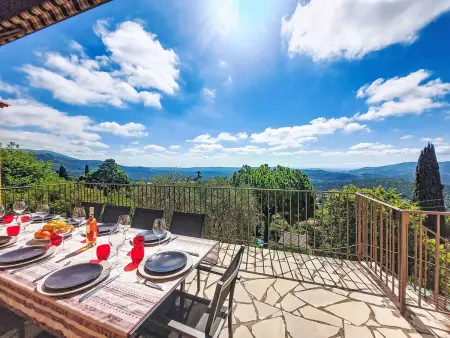Maison La Baume – vue mer, piscine au sel, Le Tignet : photo 41